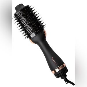 Foxy Bae Black Rose Gold Blowout Dryer Brush NWT